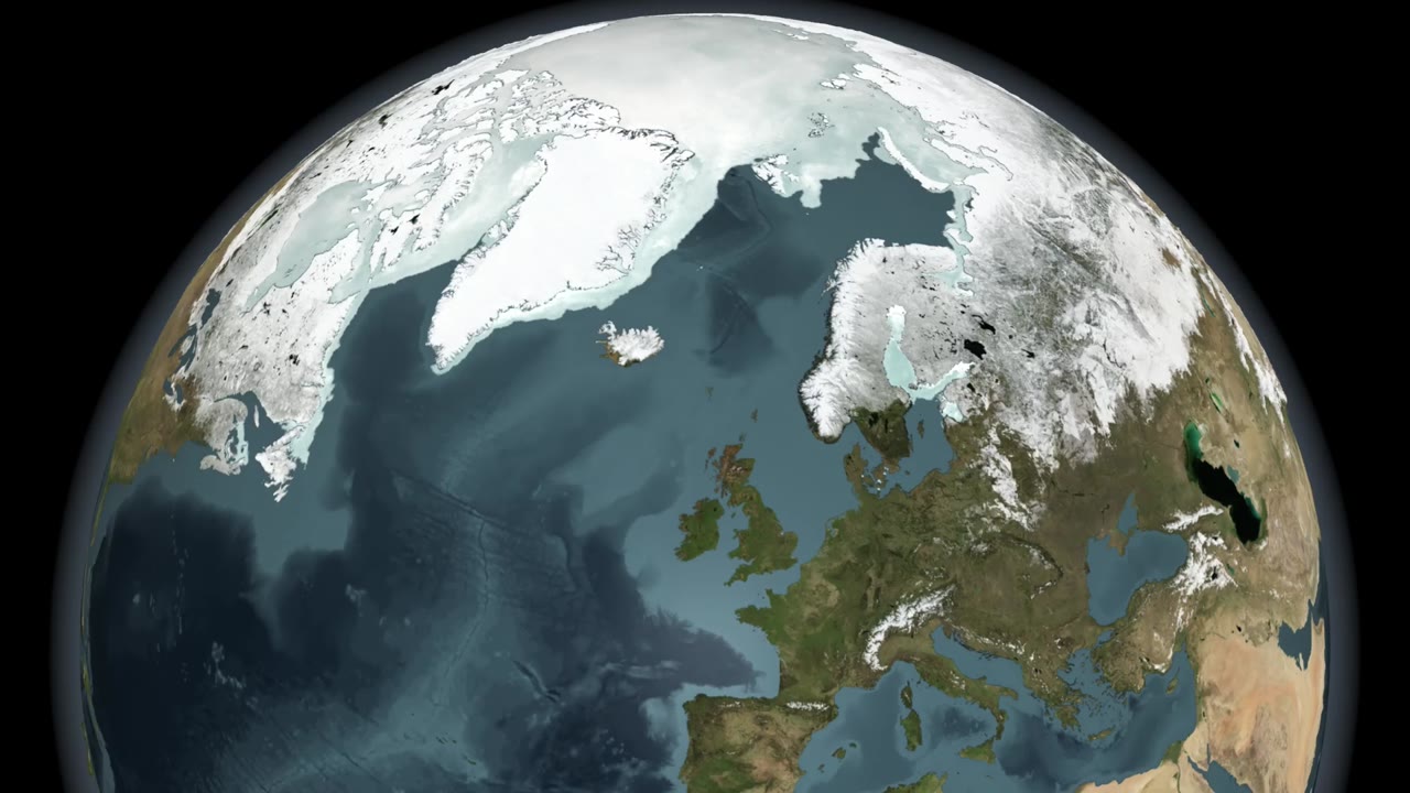 Annual Sea Ice Cycle over Northern Canada