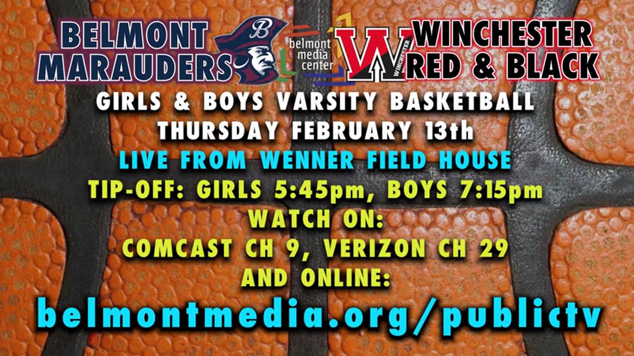 Belmont HS Girls Varsity Basketball: Marauders vs Winchester Red and Black 02/13/25