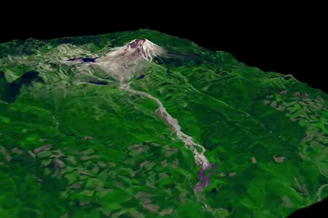 Mount St. Helens Flyover