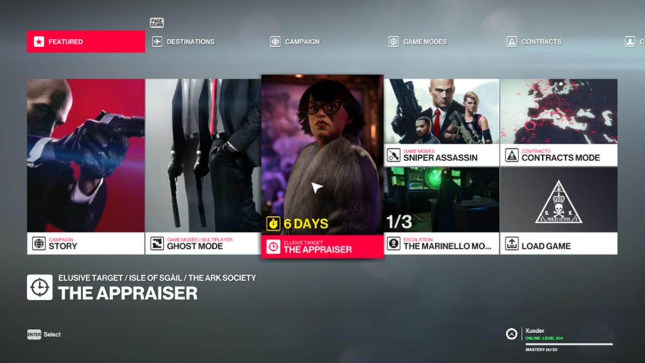 [2019-01-27] HITMAN 2 (PC): Elusive Target - The Appraiser