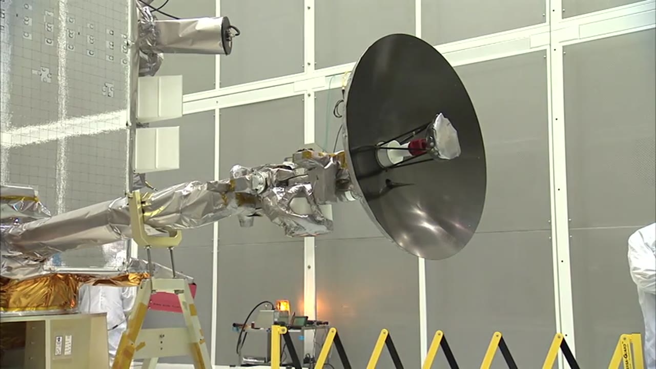 LRO/LCROSS High Gain Antenna Gimble Test and Stowage