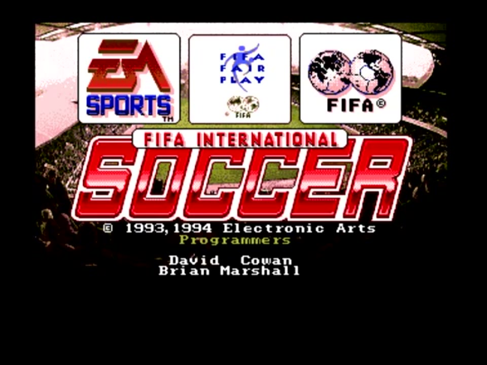 FIFA International Soccer Amiga PAL Gameplay