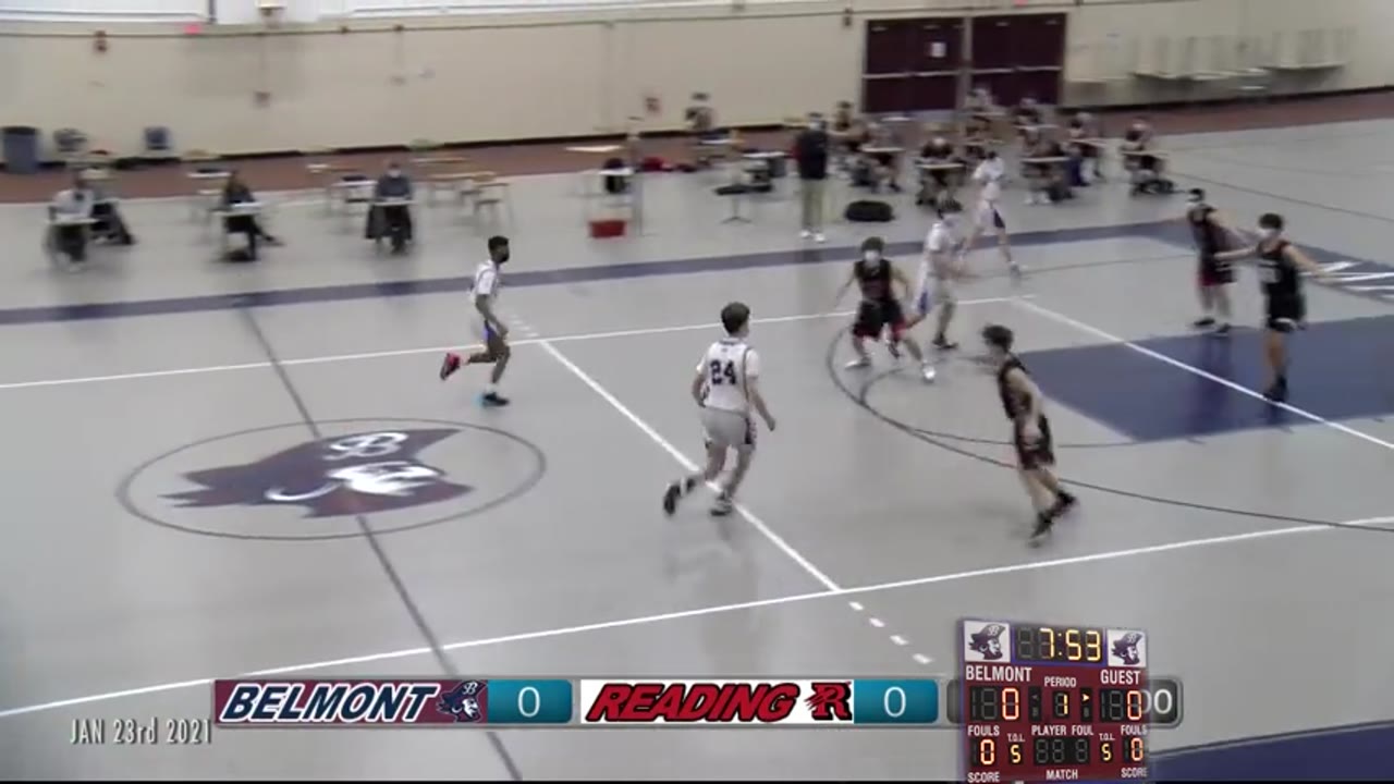 BHS Boys JV Basketball: Marauders vs Reading 01/23/21