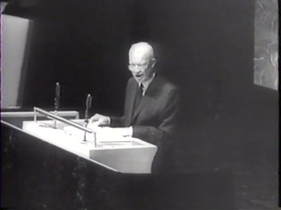 Ike Tells U.N. Direct U.N. Action Is Key To Mid-East Peace, 1958/08/14