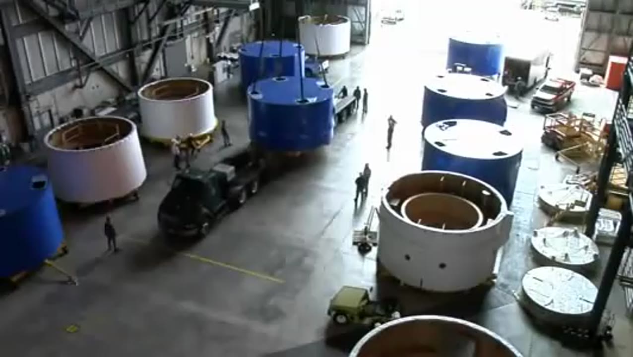 ARES I-X Time Lapse Arrival & Stacking on MLP