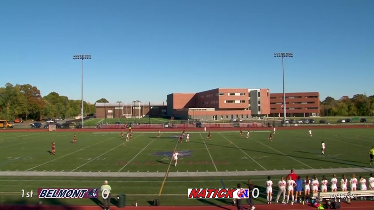 Belmont HS Girls Varsity Soccer: Marauders vs Natick Red Hawks 10/15/22