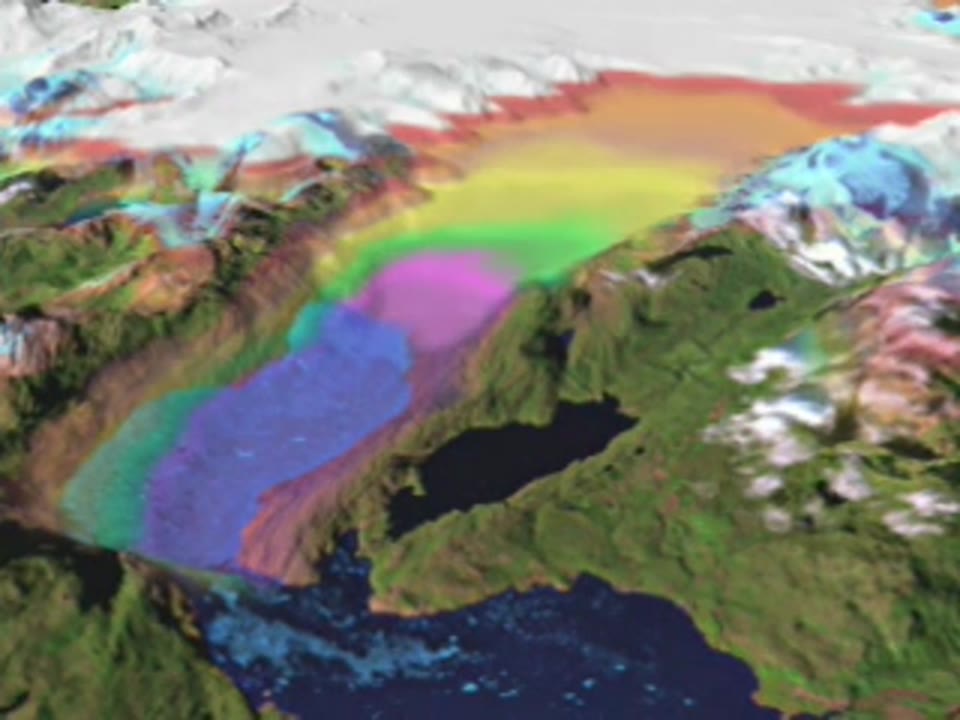 Recession of the Jorge Montt Glacier, Patagonia