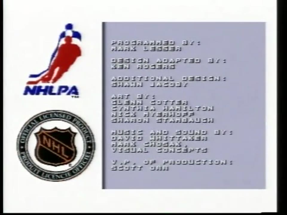 NHL ' 97 Sega Mega Drive PAL Gameplay