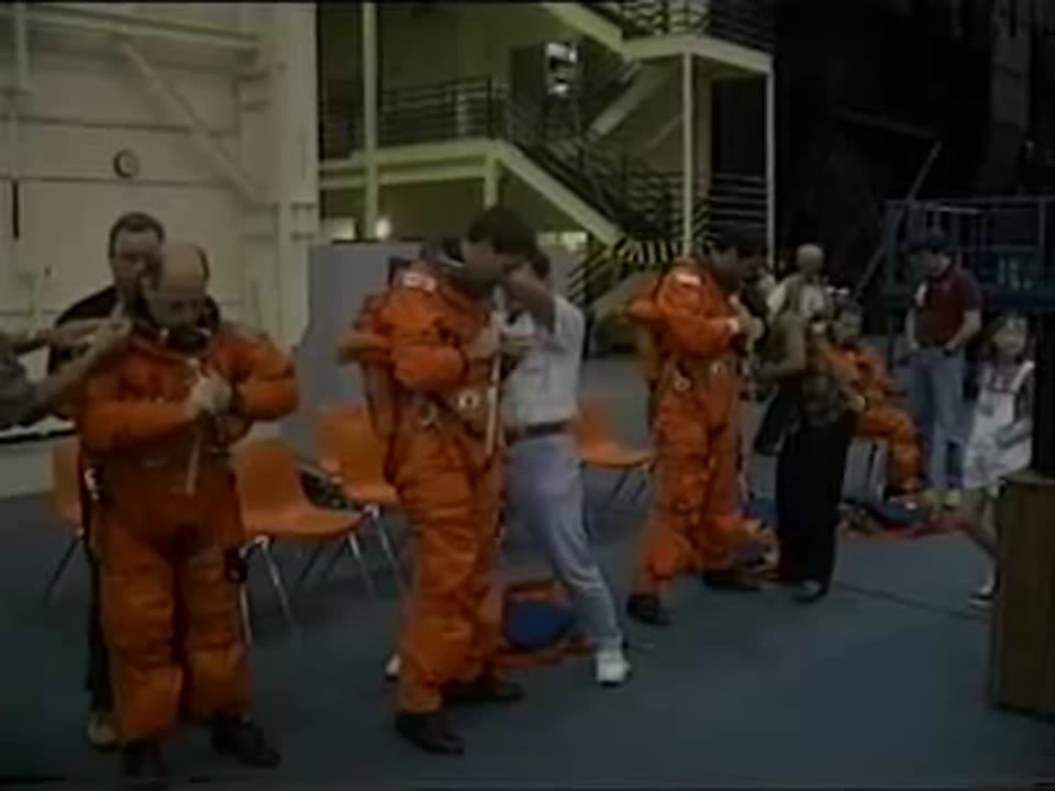 STS-73 Crew Training, Part A: Post Landing Egress