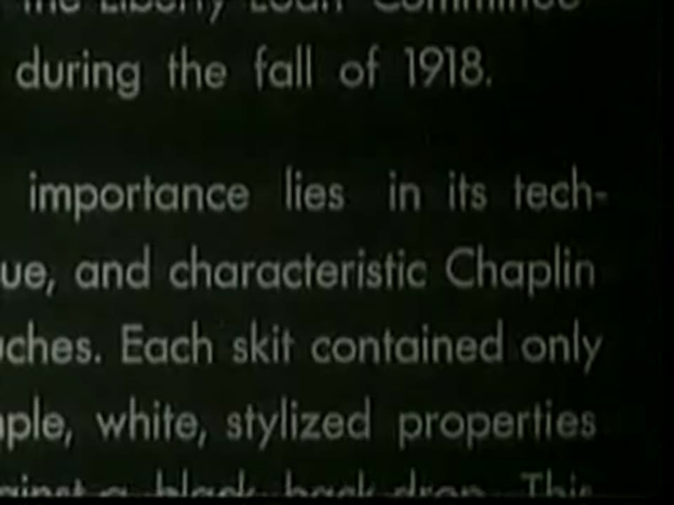 Charlie Chaplin's "The Bond"