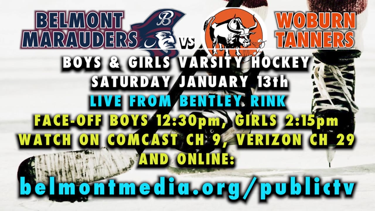 Belmont HS Girls Varsity Ice Hockey: Marauders vs Woburn Tanners, 01/13/24