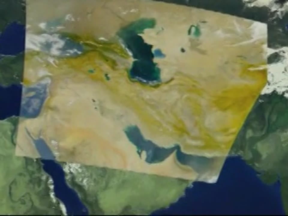Flying Over the Caspian Sea