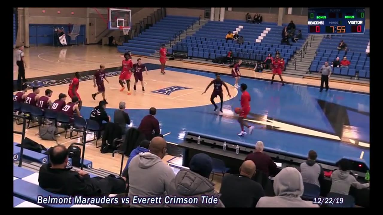 BHS Varsity Boys Basketball: Marauders vs Everett 12/22/19 12/22/19