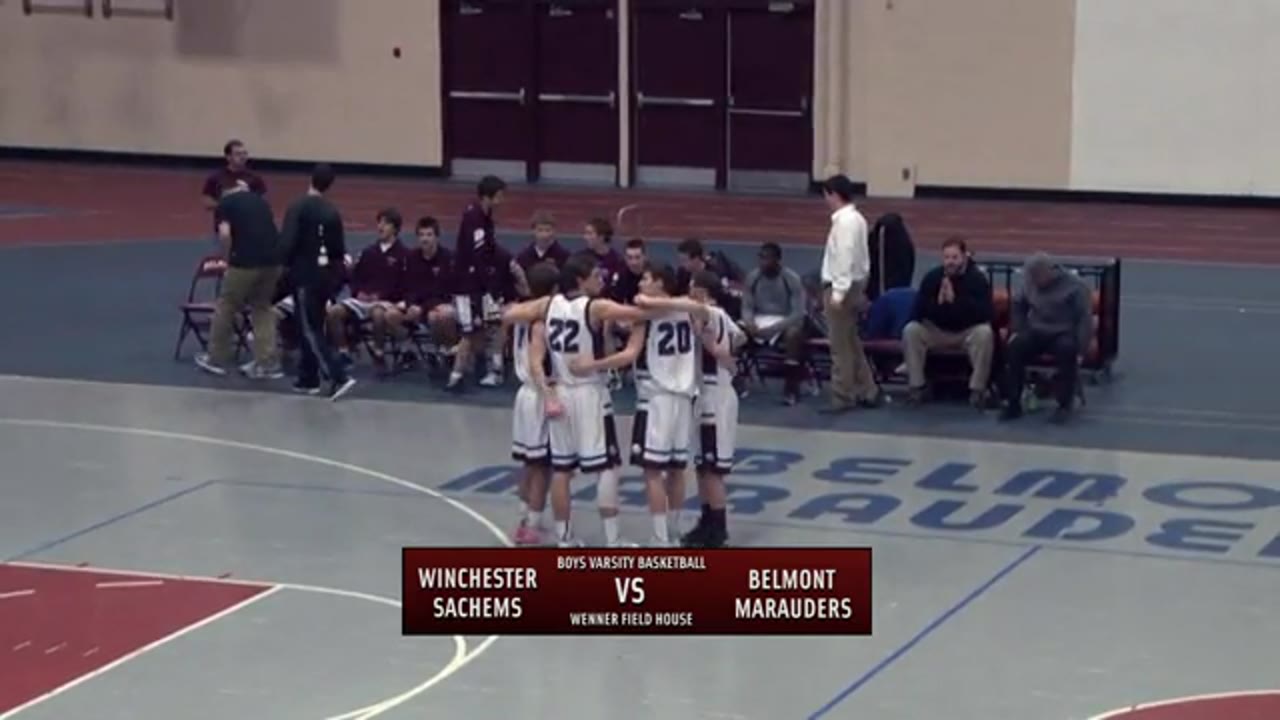 BHS SPORTS TV PRESENTS Varsity Boys Basketball: Marauders vs Winchester Sachems
