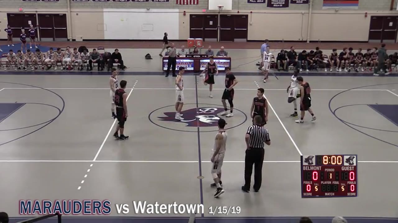 BHS Varsity Basketball: Marauders vs Watertown 01/15/19
