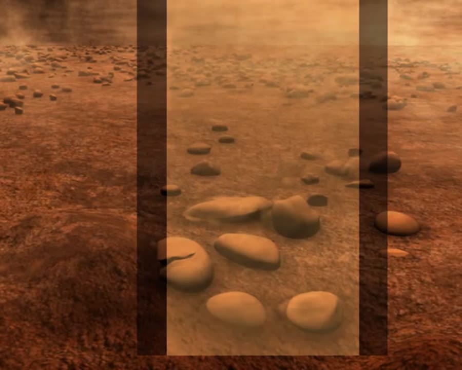 Huygens Landing Site Revisited (Animation - Artist's Concept)