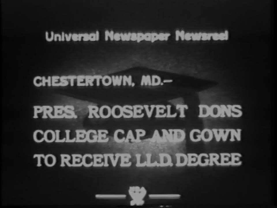 University Honors Roosevelt, 1933/10/25