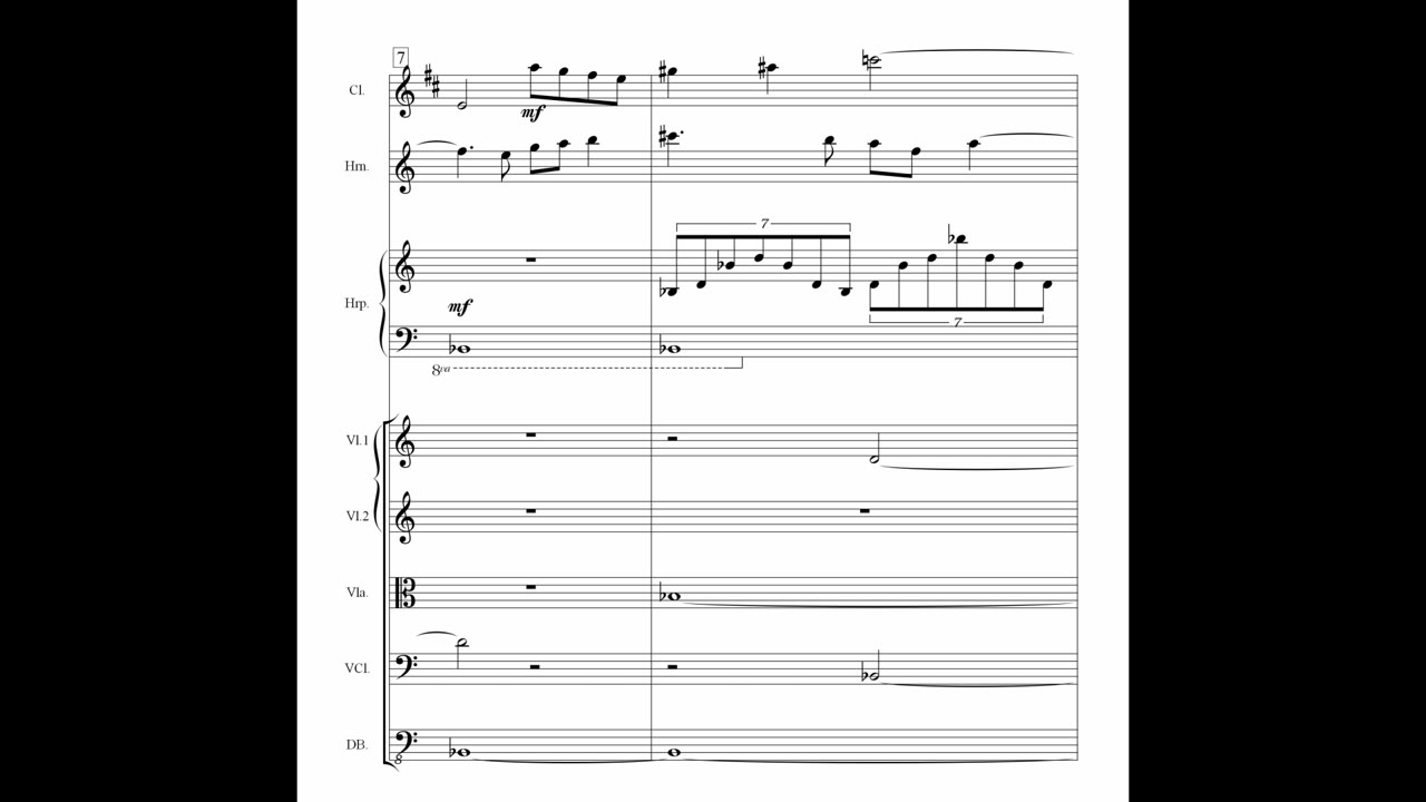 Adagio "Nacht und Träume" for Clarinet, Horn, Harp and Strings
