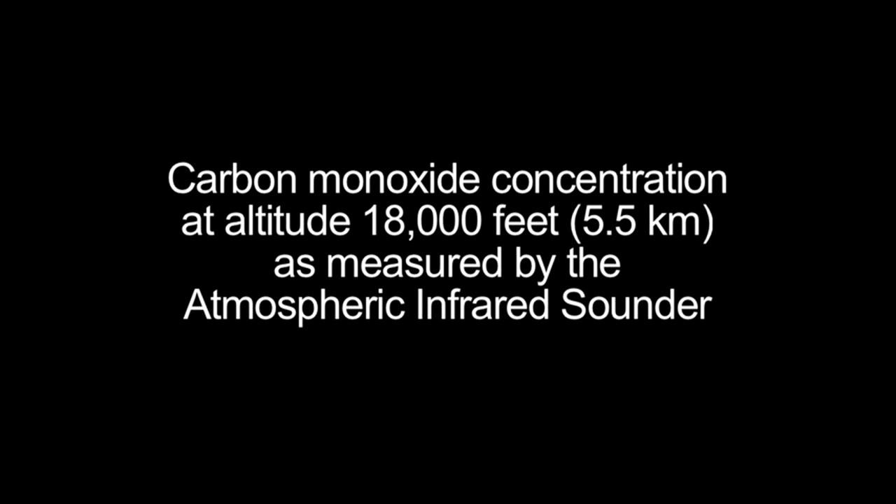 NASA's AIRS Instrument Sees Spread of Wildfire Pollution