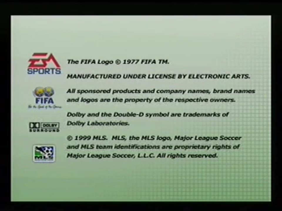 FIFA 2000 Play Station PAL Gameplay