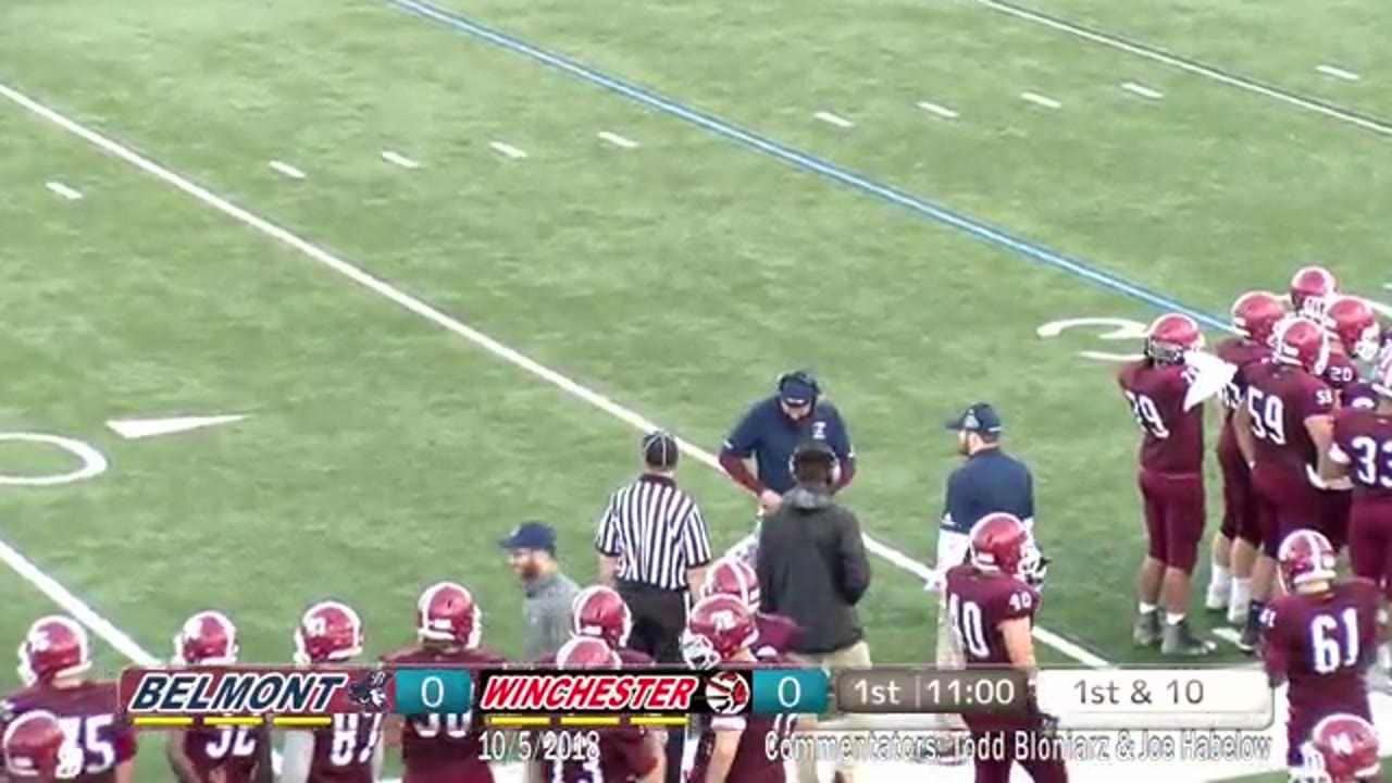 BHS Varsity Football: Marauders vs Winchester 10/05/18