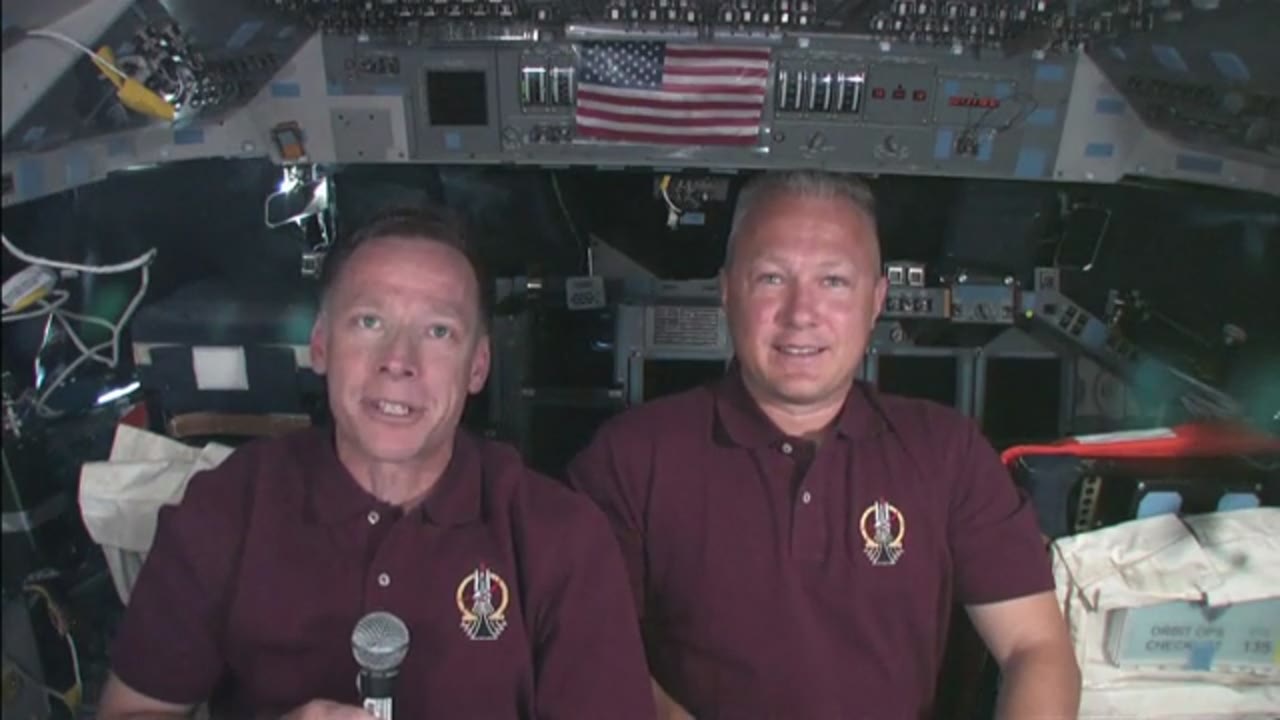 STS-135 Centennial of Naval Aviation Message