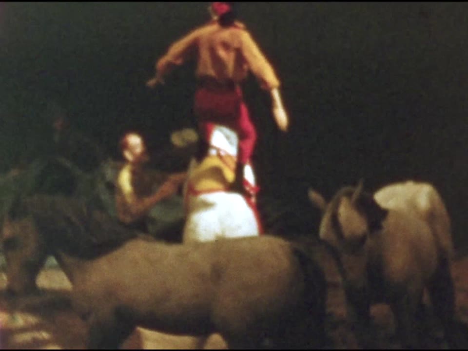 Home movie: 001146: diorama with kinetic motion and circus tableau