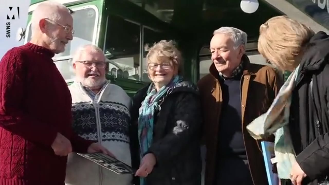 Metro News: Friends reunite 50 years after driving around the world in a London double decker bus