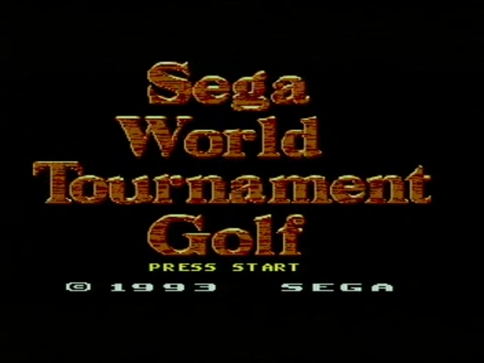 Sega World Tournament Golf Sega Master System PAL Gameplay