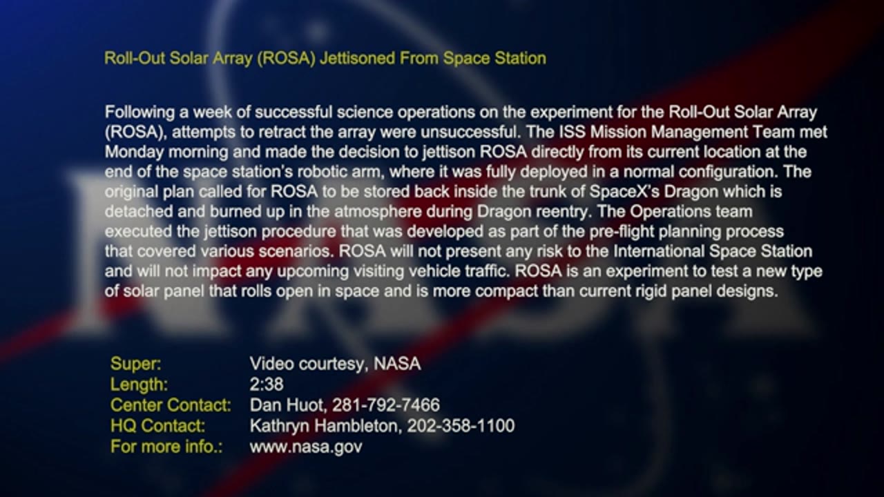 NTV_Video_File_ROSA_Jettison