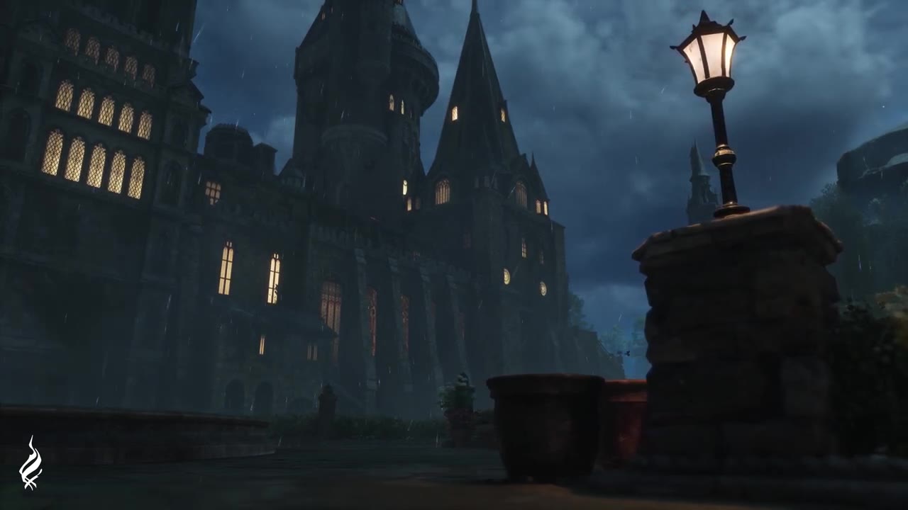 Hogwarts Legacy - A Rainy Spring Night [ASMR] [4K]