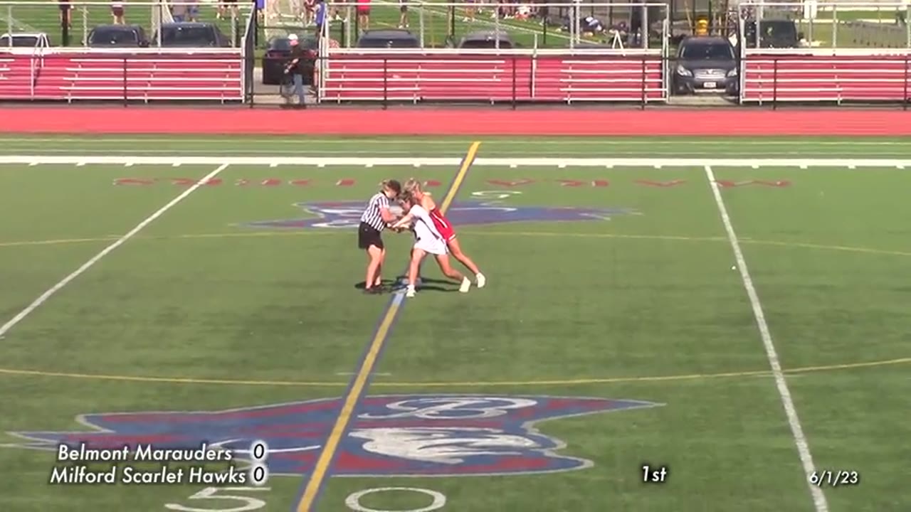 Belmont HS Girls Varsity Lacrosse: Marauders vs Milford