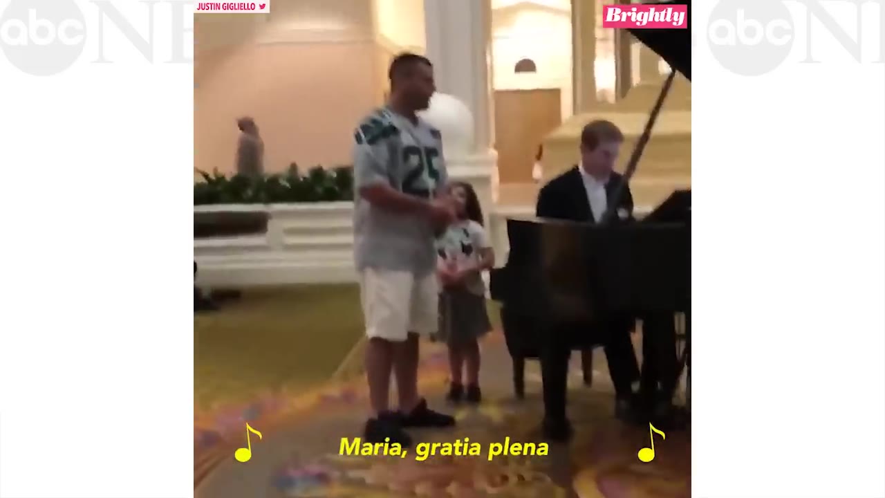Dad Goes Viral After Video Shows Him Belting 'Ave Maria' At Disney World L GMA Digital