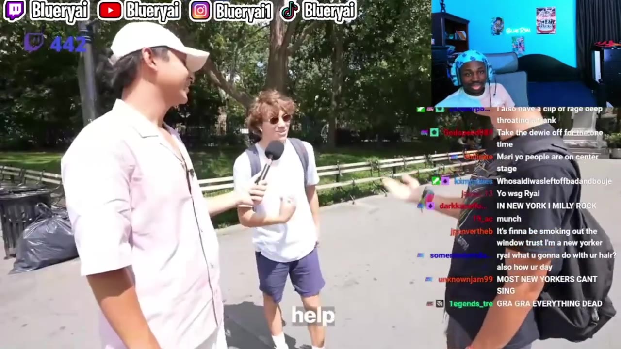 Blueryai Reacts To Asking New Yorkers To Sing Their Favorite Song