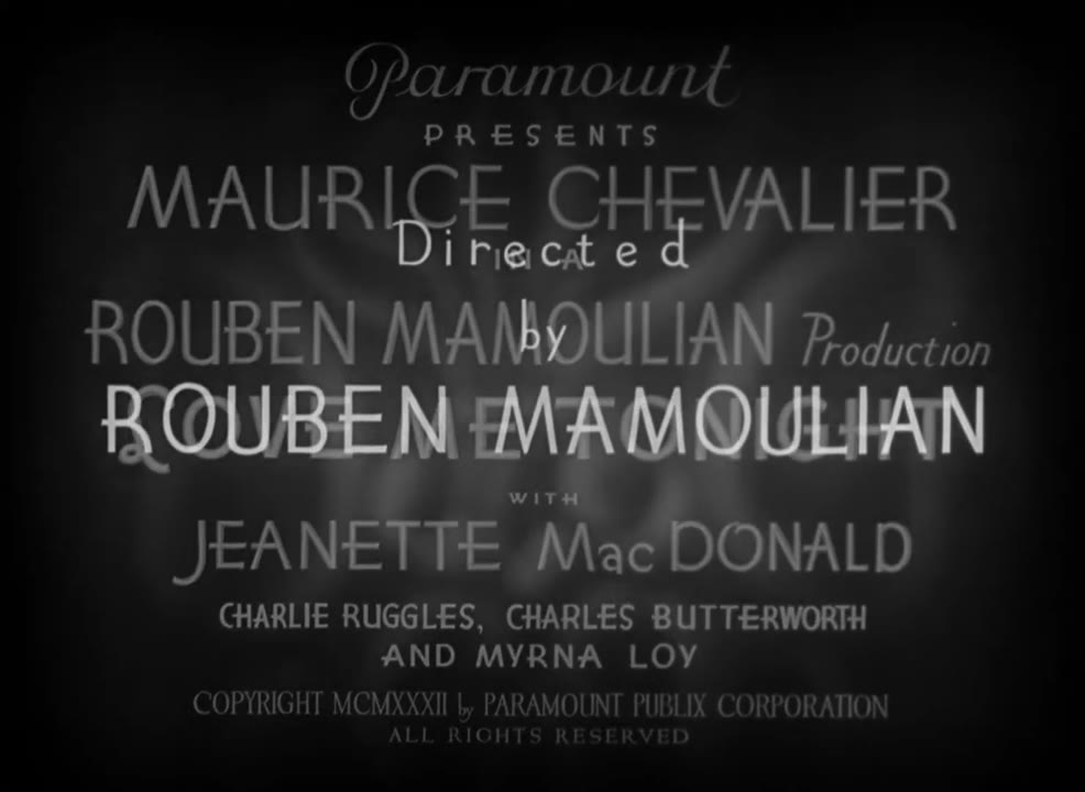 Love Me Tonight (1932)