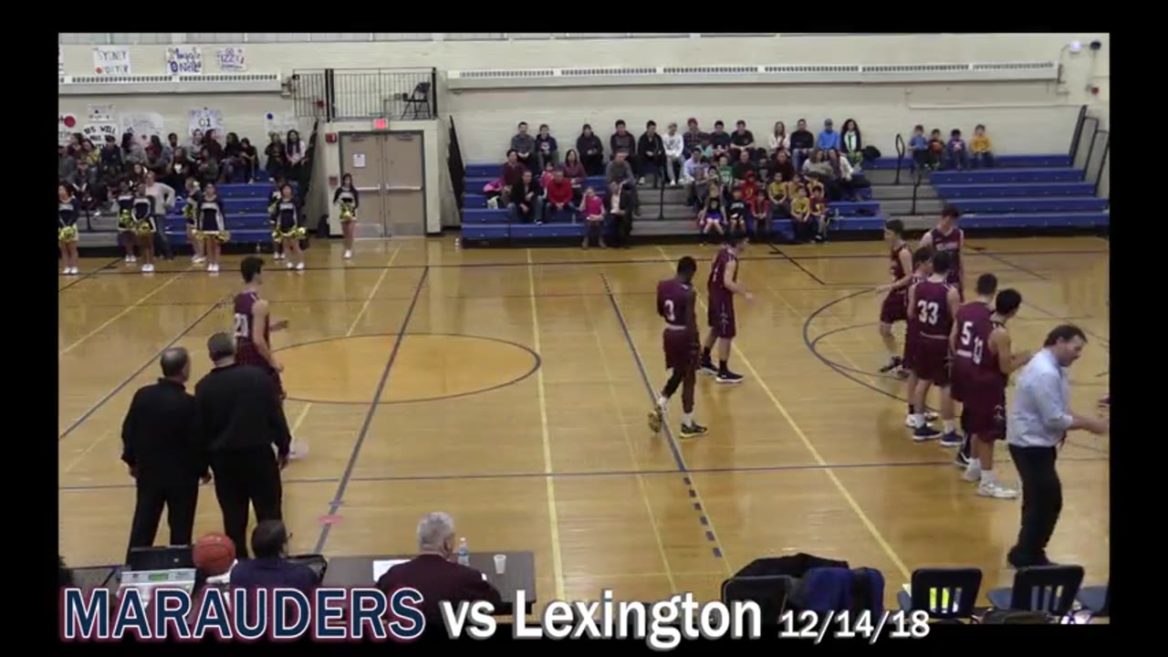 BHS Varsity Boys Basketball: Marauders vs Lexington 12/14/18