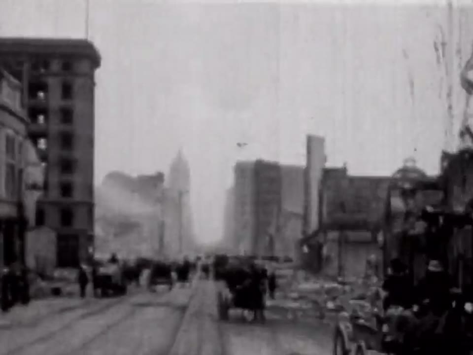 San Francisco Earthquake footage