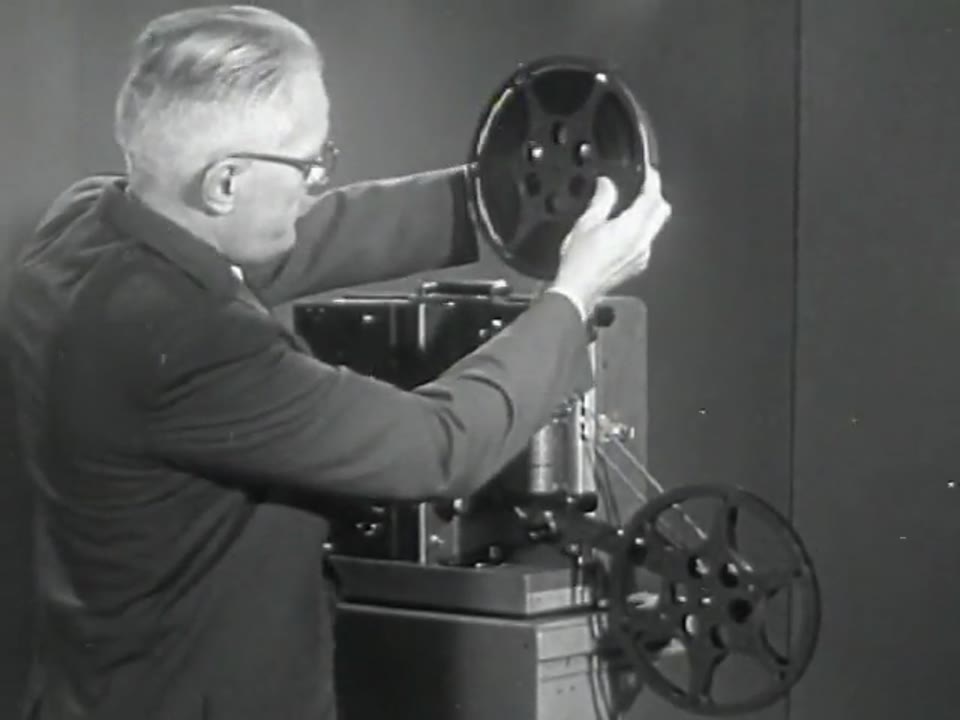 Threading the 16mm Projector