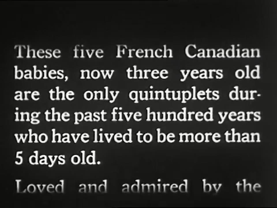Dionne Quintuplets - Day At Home