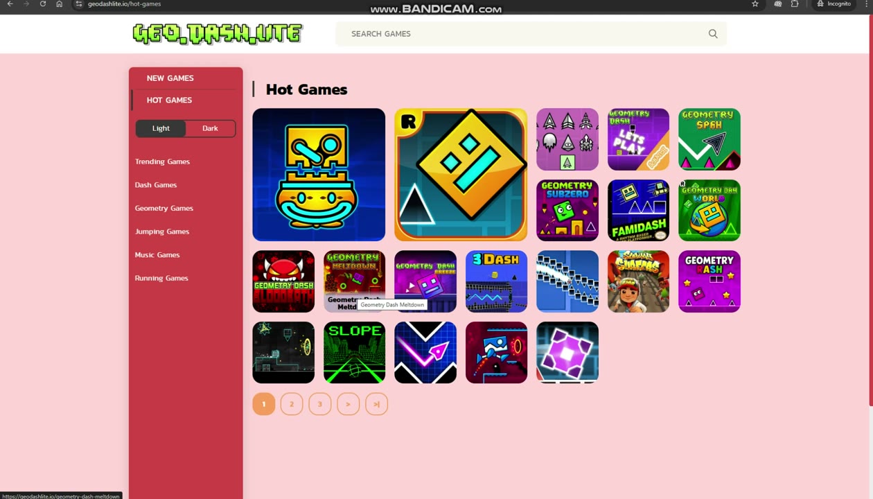 Geodashlite.io Geometry Dash Meltdown