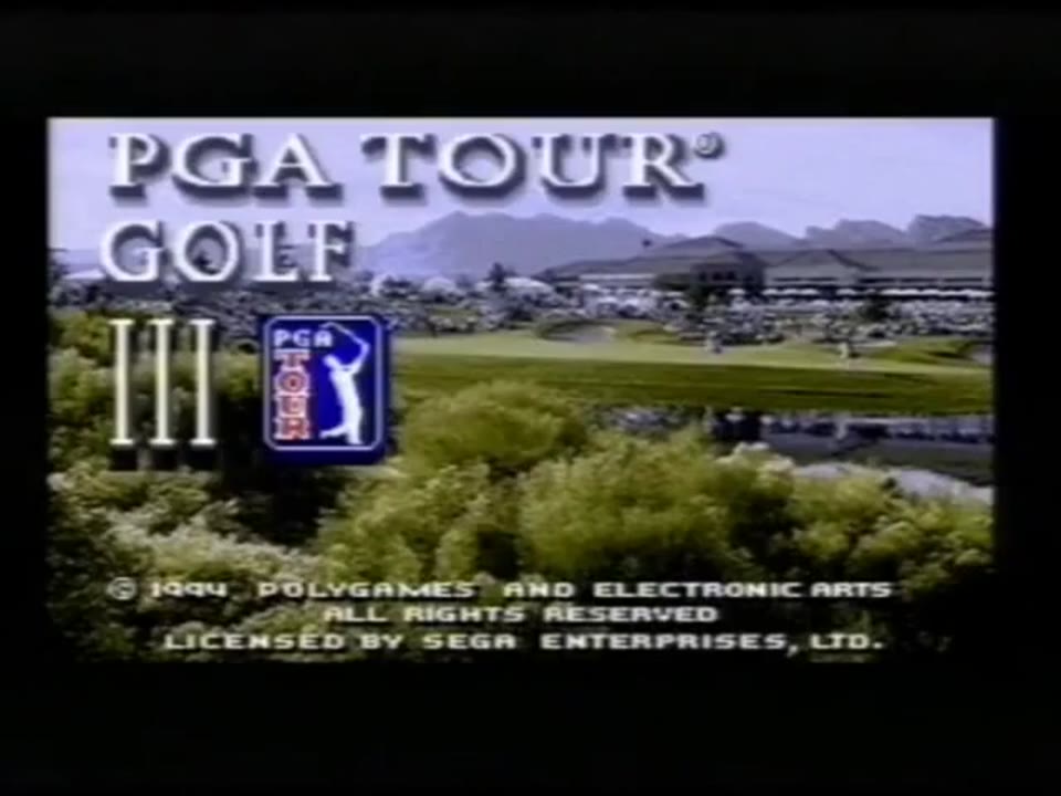 PGA Tour Golf III Sega Mega Drive PAL Gameplay