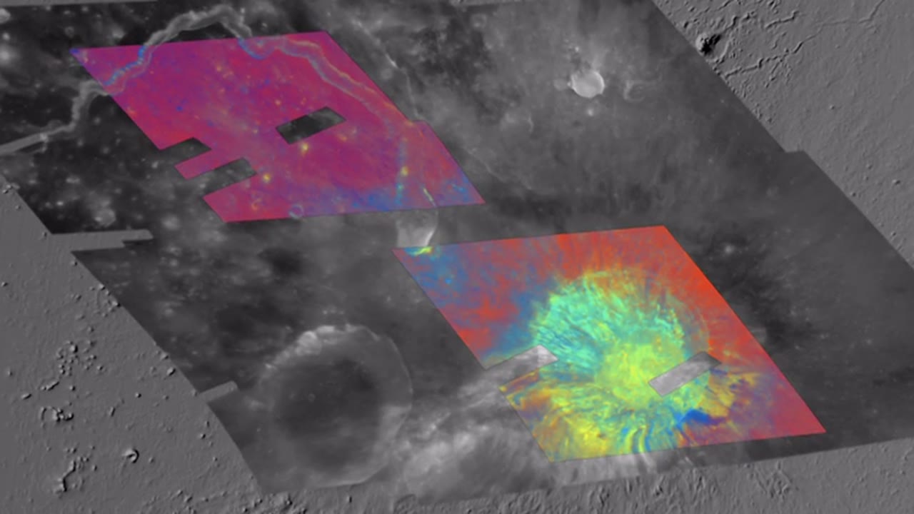 Hubble Space Telescope Looks at the Moon to Prospect for Resources (Aristarchus Crater - color)