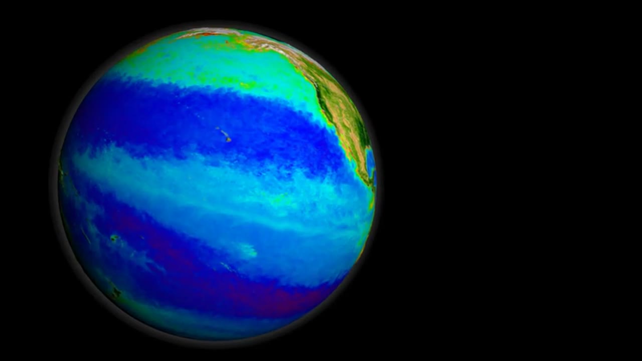 SeaWiFS Biosphere Data over the North Atlantic (Slow Version)