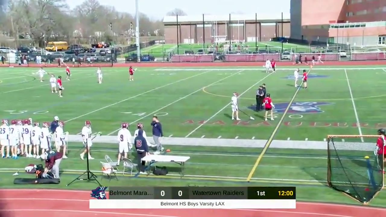 Belmont HS Boys Varsity Lacrosse: Marauders vs Watertown Raiders 04/05/24