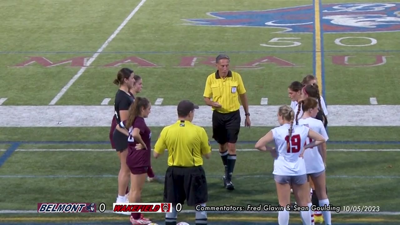 Belmont HS Girls Varsity Soccer: Marauders vs Wakefield Warriors 10/05/23