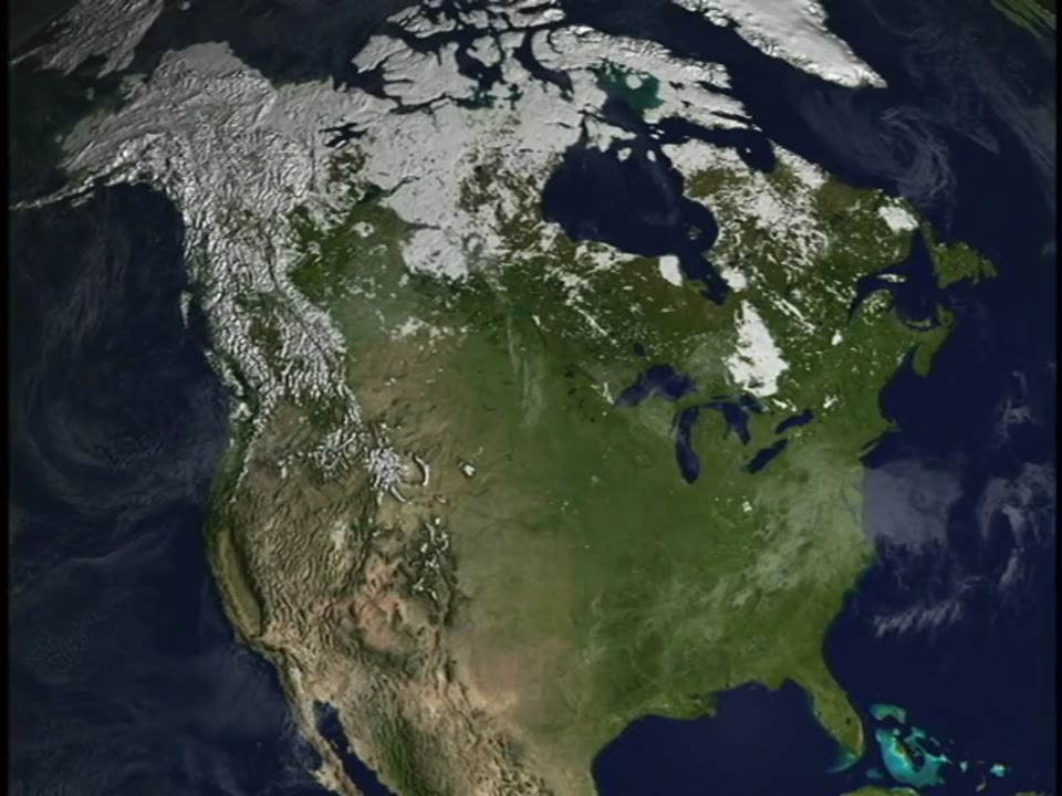 MODIS Snow Cover over North America