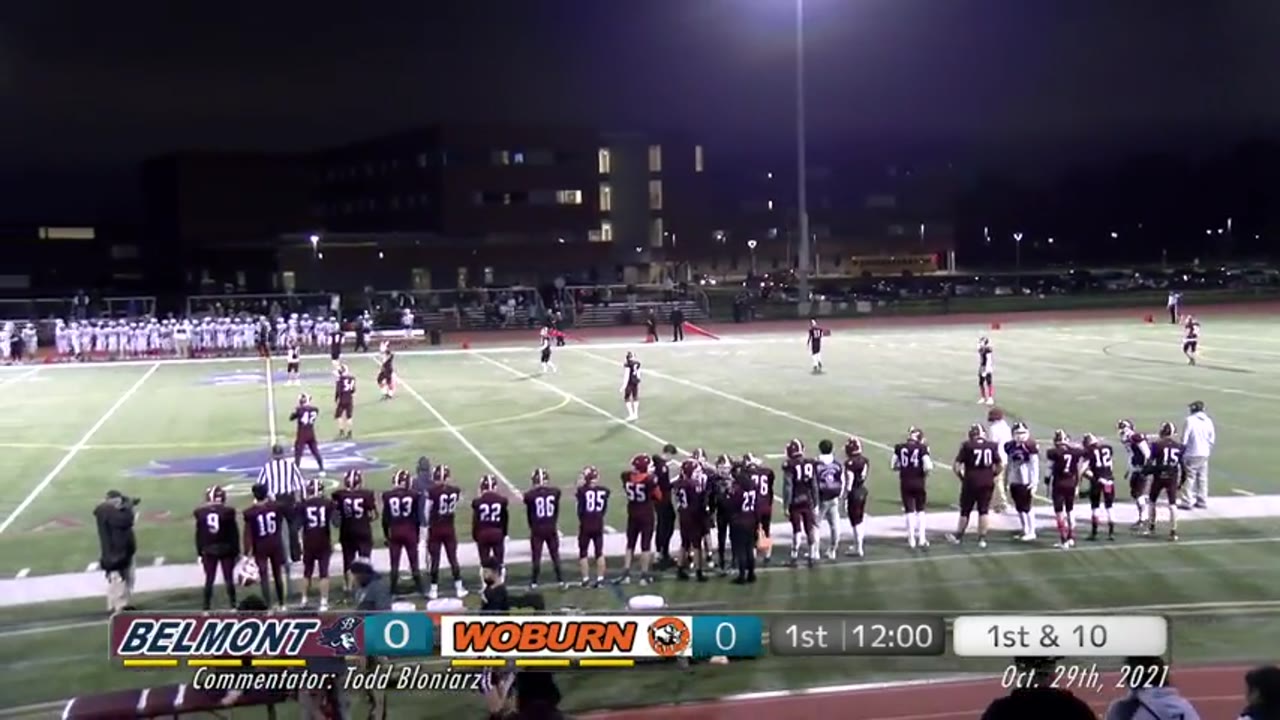 BHS Varsity Football: Marauders vs Woburn 10/29/21