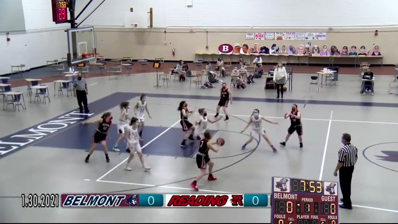 BHS Junior Varsity Girls Basketball: Marauders vs Reading Rockets 01/30/21