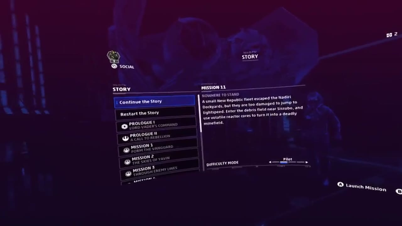 [2020-10-13] Star Wars: Squadrons (HTC Vive): Mission 11 - "Nowhere To Stand"