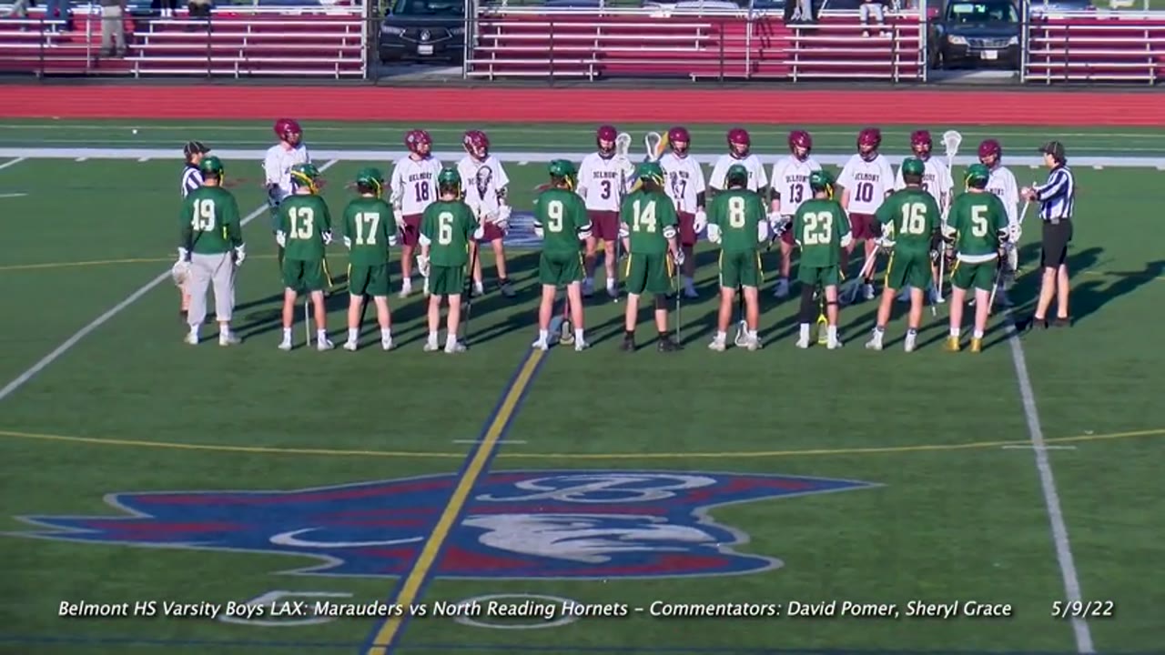 BHS Varsity Boys Lacrosse: Marauders vs North Reading 05/09/22